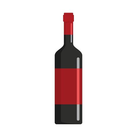 Wine Bottle Icon Flat Style 14472235 Vector Art At Vecteezy