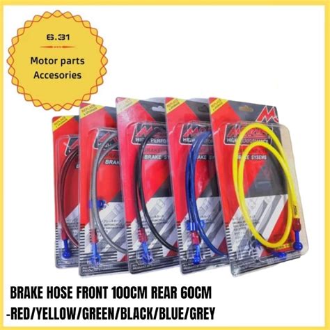 Brake Hose Morin Front And Rear Depan Belakang Racing Brake Hose Cm