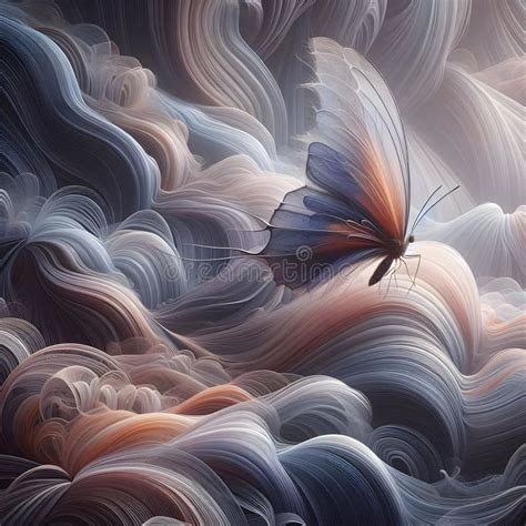 Butterfly Soft Symphony of Serene Beauty. Stock Photo - Image of ...