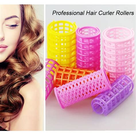 6pc 8pc 10pc 12pc Home Diy Fashion Styling Plastic Hair Spiral Curlers