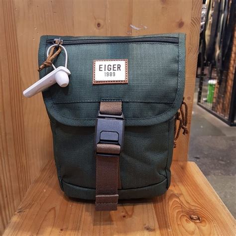 Jual Tas Selempang Eiger Original Portraid Pouch Green Di Lapak