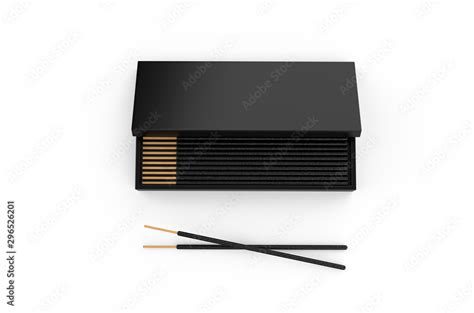 Aroma Incense Sticks Package Box Mock Up Template On Isolated White
