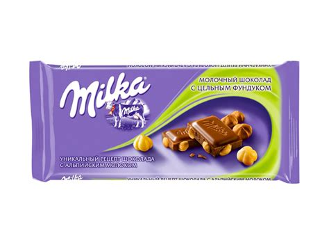 Шоколад МИЛКА молочный с цельным фундуком 90г 1*19шт. - Палитра Вкуса ...