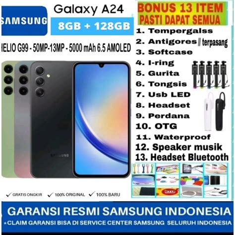 Jual SAMSUNG GALAXY A24 8/128GB RAM 8GB ROM 128GB GARANSI RESMI SAMSUNG ...