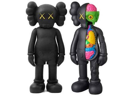 Kaws Companion Flayed And Companion Open Edition Vinyl Figure Black Set