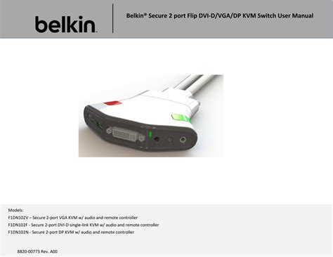 Belkin 2 Port Kvm Switch User Manual Manualzz