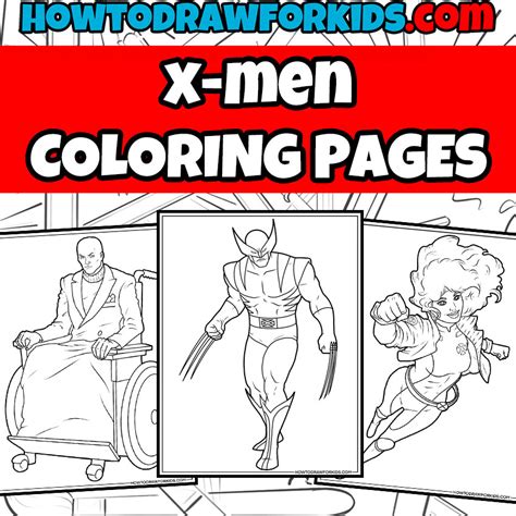 X Men Coloring Pages Free Printables