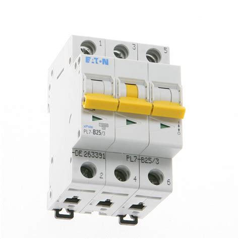 PL7-B25/3 třífázový jistič 10kA Eaton - Svitidla-Osvetleni-Elektro.cz