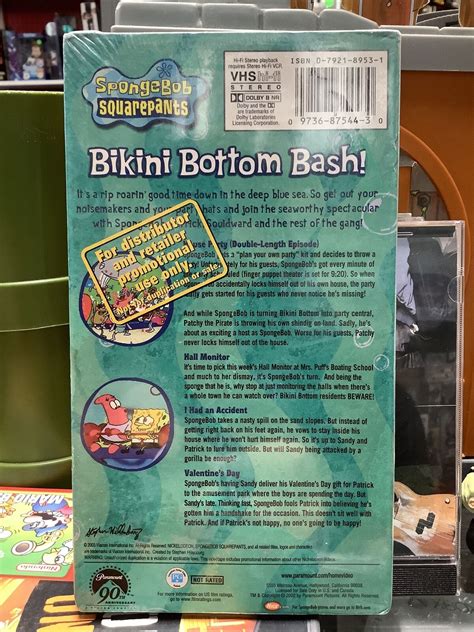 Spongebob Squarepants Bikini Bottom Bash Vhs Nickelodeon Promo