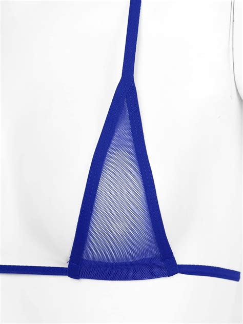 CHICTRY Transparenter Damen Bikini Sets Aus Netz Triangel Bikinis