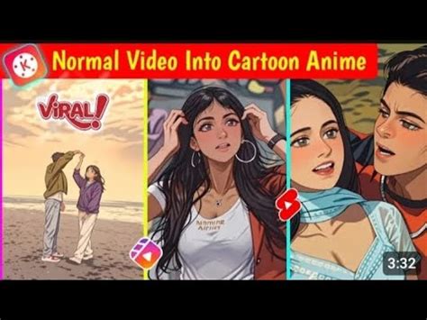 How To Convert Normal Video Into Cartoon Anime Kinemaster Se Cartoon