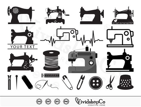 Sewing Svg Bundle Sewing Machine Svg Tailor Svg Sewing Etsy