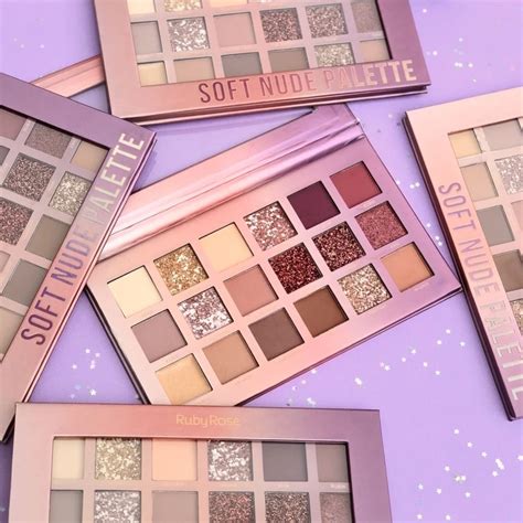 Paleta De Sombras Soft Nude Ruby Rose Maquiagem Shopee Brasil