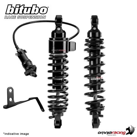 Bitubo Pair Of Rear Shock Absorber Wme For Harley Davidson Flhxs