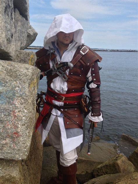 New Assassins Creed 4 Black Flag Edward Kenway Cosplay Costume On Etsy 50000 Assassins