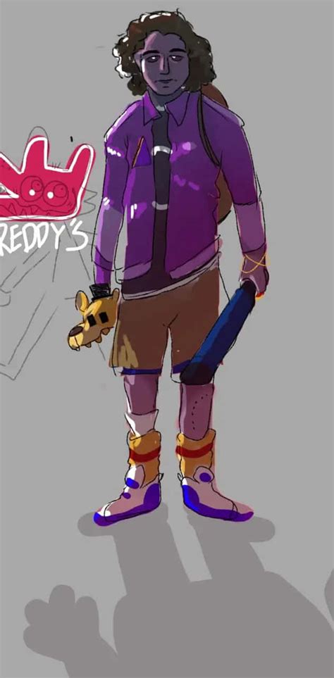 Download Michael Afton Fan Art F N A F Wallpaper | Wallpapers.com