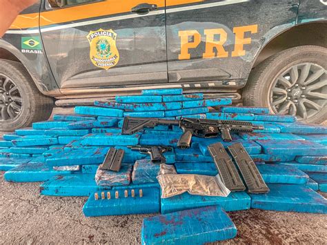 Jornal Correio PRF apreende 110 kg de maconha armas e munições em