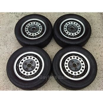 Alloy Wheels SET 4x Speedline "Phone Dial" w/TOYO R888 Tires (Fiat ...