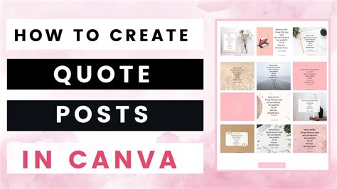 How To Create Quotes In Canva Mins Youtube