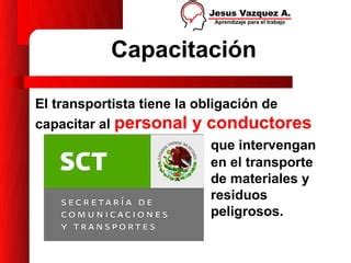 Transporte De Materiales Peligrosos PPT