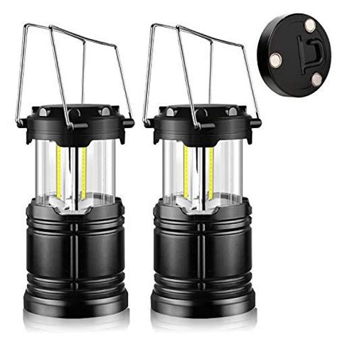 2 PACK LED Camping Lanterns Outdoor 350 Lumens Portable COB Camp