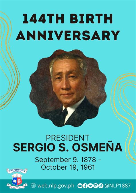 Th Birth Anniversary Of Pres Sergio Osme A Sr National Library