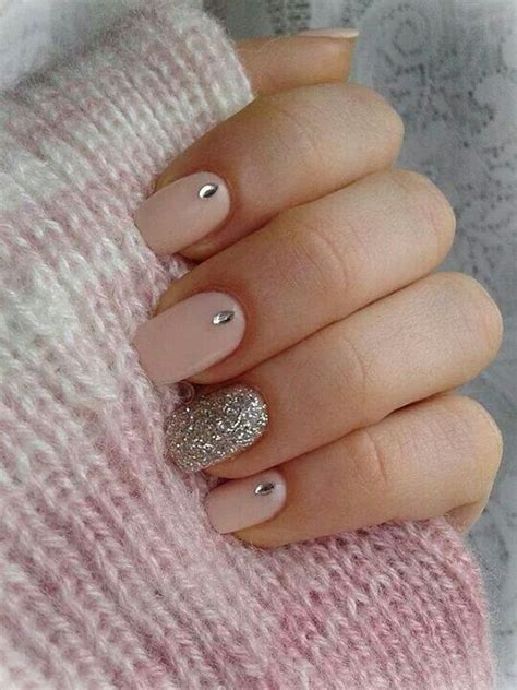 Nude Y Brillos Pink Nail Art Designs Cute Pink Nails Pink Nail Art