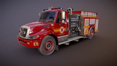 Durastar Firetruck Buy Royalty Free 3D Model By Veaceslav Condraciuc