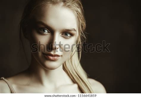 Closeup Portrait Beautiful Blonde Woman Nude Stock Photo Shutterstock