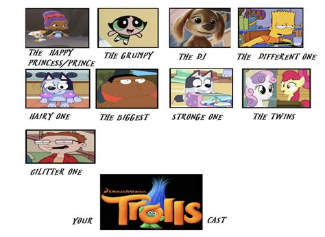 My Trolls Cast meme by Beanie122001 on DeviantArt