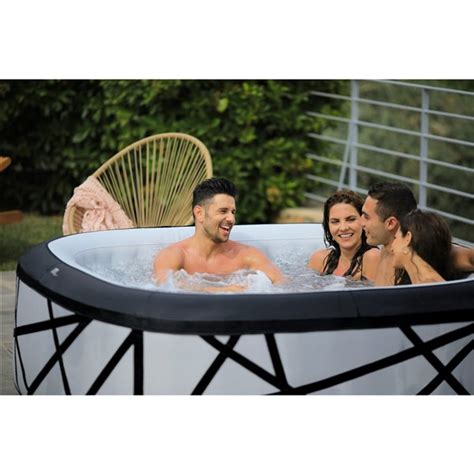 Mspa Person Jet White Square Inflatable Hot Tub RONA