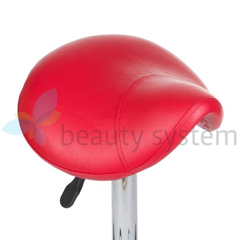 Taboret Kosmetyczny BD 9909 Czerwony BEAUTY SYSTEM