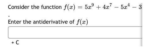 Solved Consider The Function F X 5x 4x 5x4 3 Enter