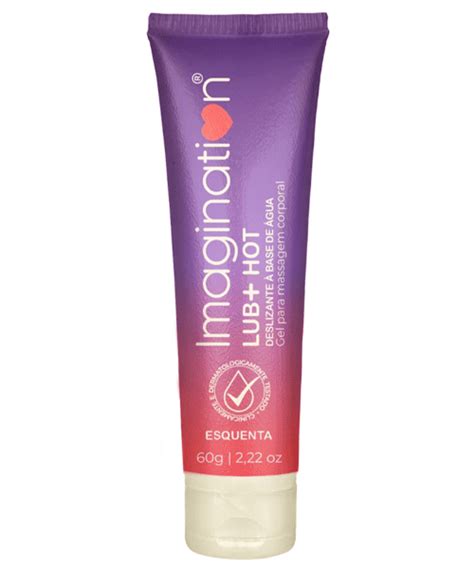 Lub Hot Imagination Gel Deslizante Neutro à Base de Água Efeito Esquenta 60g