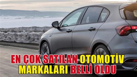 Kasımda en çok satılan otomotiv markaları belli oldu