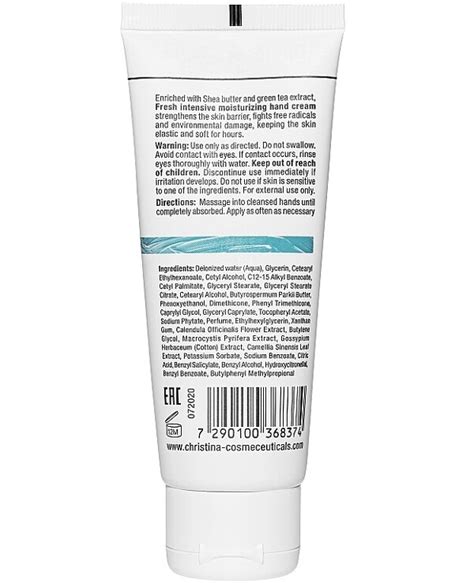 Christina Крем для рук Intensive Moisturizing Hand Cream 75 мл купить ...