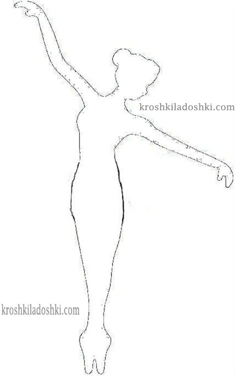 Шаблоны балерин для вырезания - крошки ладошки