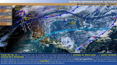 Prevé la Conagua incremento histórico de frentes fríos