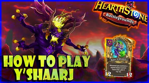 BABY Y SHAARJ STRAT Hearthstone Battlegrounds Y Shaarj YouTube