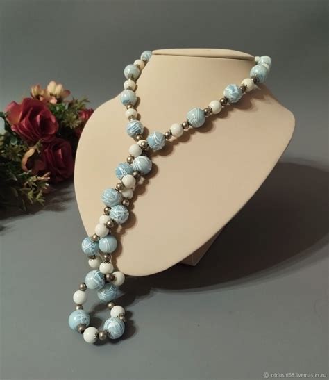 Винтаж: Фарфоровые бусы купить в интернет-магазине Ярмарка Мастеров по ...