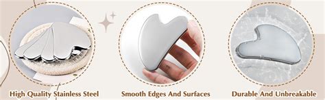 Flagest Stainless Steel Gua Sha Facial Tools Face Massage Tools
