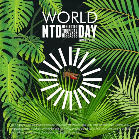 Premium Vector World Neglected Tropical Diseases Day Vector Illustration