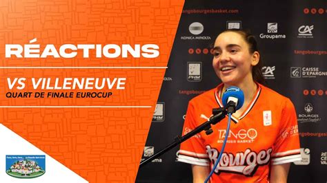 Coupe de France Conférence de presse après Bourges Villeneuve d