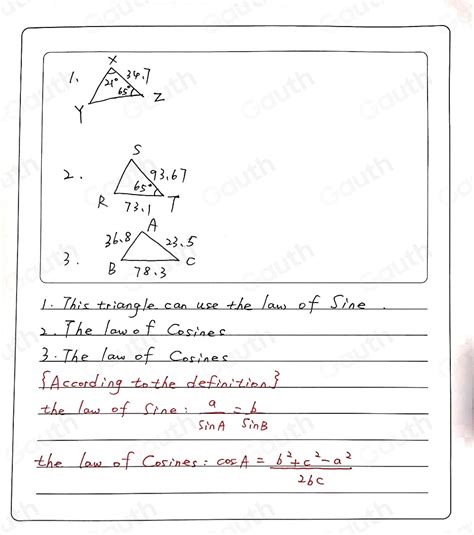 Solved Learning Task Identify If The Given Oblique Triangle Can Be