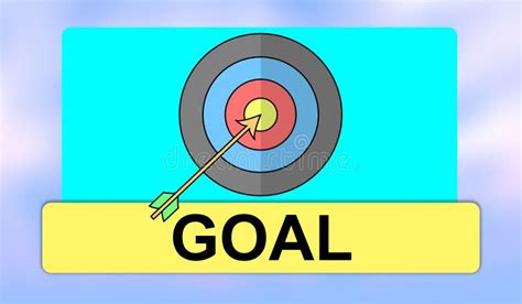 concepto de meta stock de ilustracion ilustracion de plan