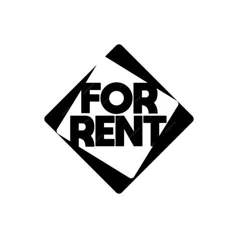 Premium Vector | Real estate property for rent sign logo design