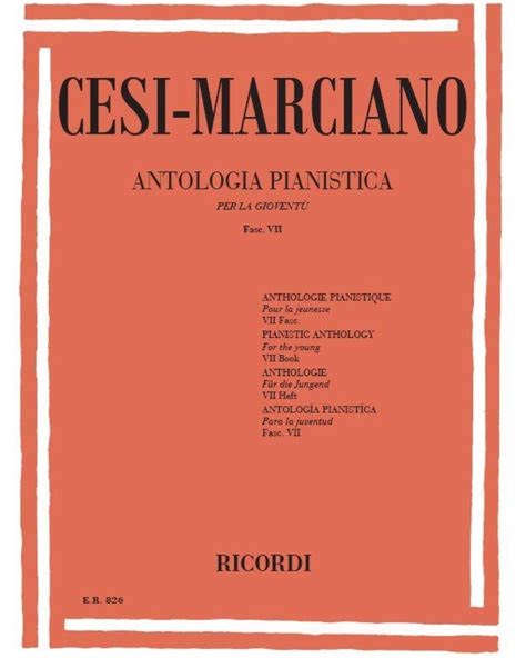 Antologia pianistica per la gioventù Fascicolo 7 Sheet Music by