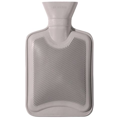 HomeTop Premium Classic Rubber Hot Water Bottle L Ash Grey For Sale