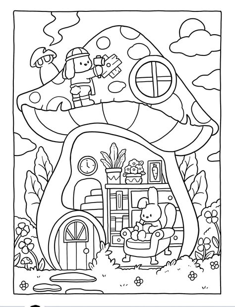 cozy spaces cute animal corners coloring book by coco wyo 1