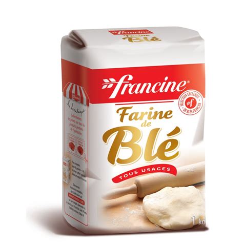 Francine Farine De Blé Tous Usages T45 : Le Paquet De 1 Kg - DRH MARKET Sarl